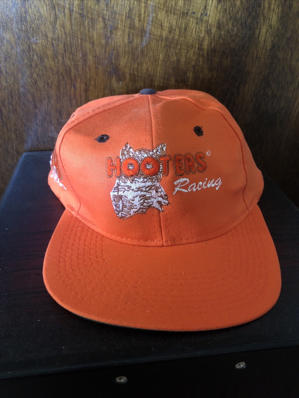 Vintage Hooters Hat Adult Snapback Loy Allen Nascar Racing Classic 90s Orange
